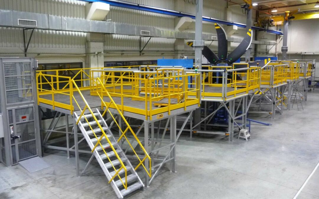 Poste d’assemblage aéronautique