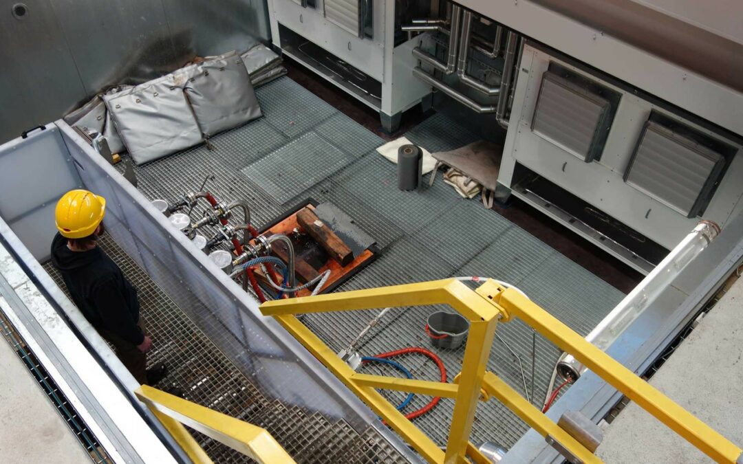 Fosses et bunkers de test blindés