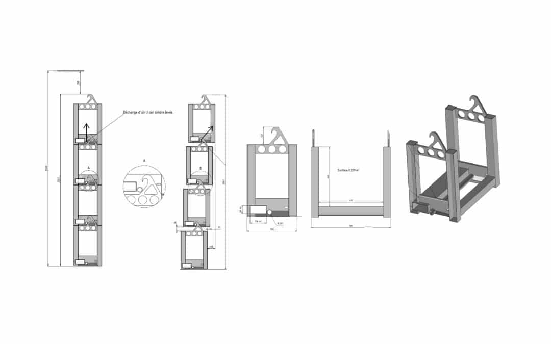 Outillage de manutention pour la grande série